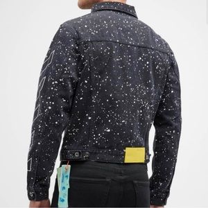 Off-White Men’s Splatter Denim Jacket RARE!!